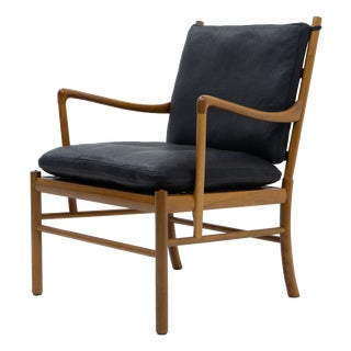 Colonial Lounge Chair by Ole Wanscher for Poul Jeppesen, 1990s For Sale
