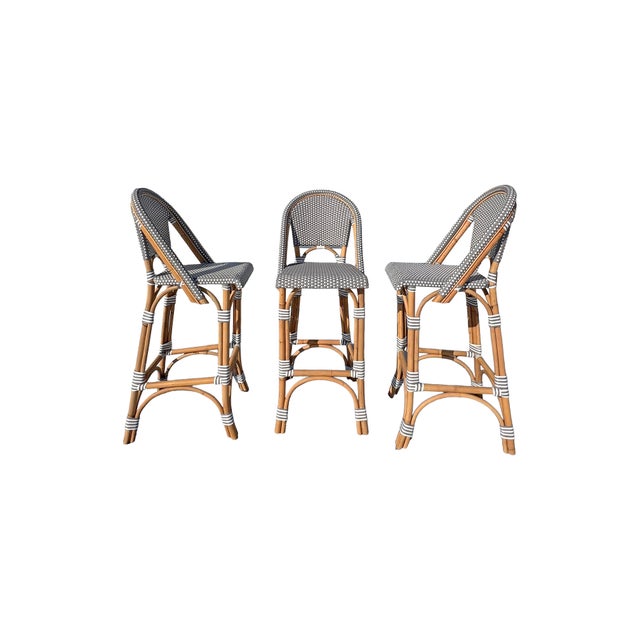 Restoration Hardware St. Germaine Resin Parisian Style Counter or Bar Stools Chairs For Sale In New York - Image 6 of 12