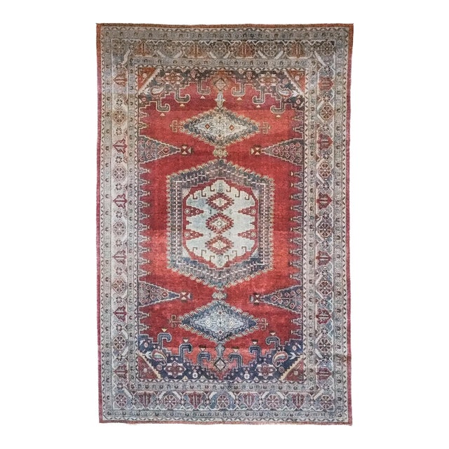 Vintage Viss Tabriz Area Rug For Sale