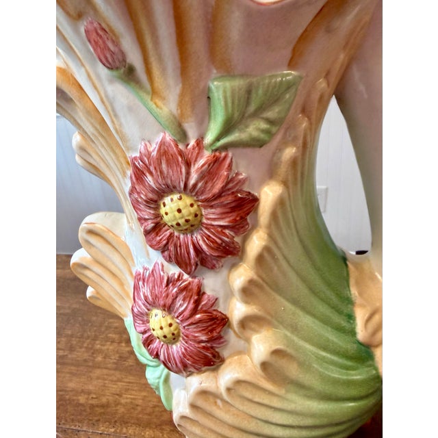 Mid 19th Century Mid 19th Century Majolica Swan Vase For Sale - Image 5 of 12