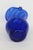 Blue Mid 20th Century Hand Blown Art Glass Mini Pitcher Small Creamer Cobalt Blue Swirl Pattern For Sale - Image 8 of 15