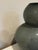 Postmodern Hand-Blown Grey Glass Double Gourd Statement Vase – Made in Poland (13.5") For Sale - Image 11 of 14
