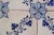 19th Century Floral Blue & Antique White Set of Four Portuguese Tiles For Sale - Image 6 of 12
