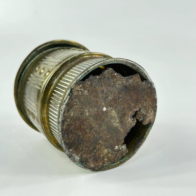 Metal Early 20th Century Asante Forowa Chased Brass Box Ghana MATTER COLLECTION For Sale - Image 7 of 10
