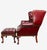 Chesterfield Wingback Leather Chair & Matching Ottoman by Hancock and Moore For Sale - Image 9 of 12