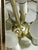 1990s Vintage Brass & Glass Starburst Chandelier 16" Hanging Ceiling Light Fixture For Sale - Image 5 of 13