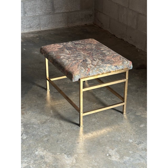 1950s Edward Wormley for Dunbar Brass Bench- Unmarked For Sale - Image 9 of 11