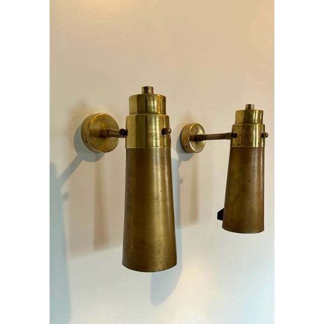 French Wall Lamps, 1949, Set of 2, in Good conditions. Designed 1920 to 1949 European Plug (up to 250V).The wiring of this...