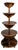 20th Century France Rich Walnut Brown Carved Walnut Five-Tier Dessert Stand For Sale