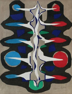 1975 Etienne-Martin Abstract Composition Lithograph