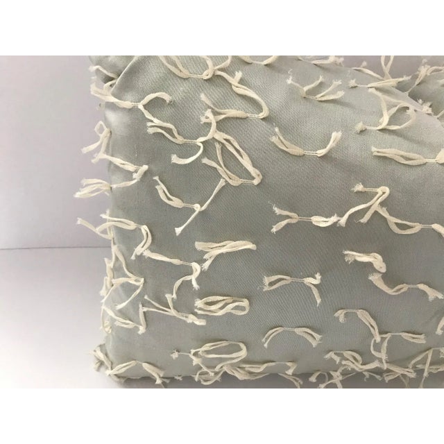 Custom Handmade Rectangular Pillow by Stroheim *Roman Seafoam Green ($250 Wholesale) For Sale - Image 4 of 5