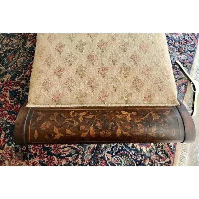 19th Century Dutch Marquetry Recamier For Sale - Image 9 of 12