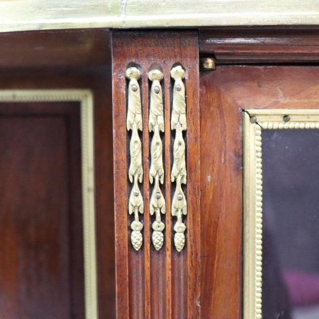 Louis XVI Style Lady’s Desk, Bonheur Du Jour; Mahogany, Ormolu & Marble; C1890 For Sale - Image 11 of 18