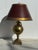Mid 20th Century Large Gold Neoclassical Hollywood Regency Lamp With Custom Shade For Sale - Image 4 of 18