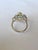 Set in 18k Gold, 1.52 Carats Zambian Emerald & Rose Cut Diamonds Engagement Ring, Us Size 6 For Sale - Image 4 of 13
