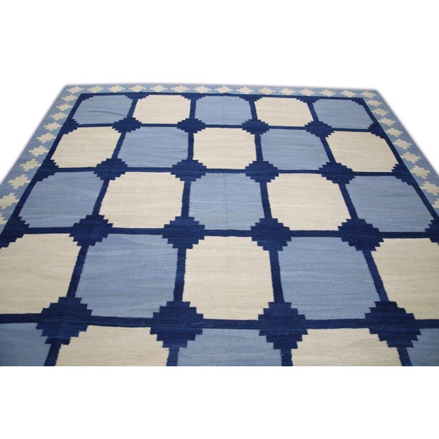 Modern Handmade Kilim Rug 9'x11'11" For Sale - Image 4 of 7