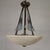 Art Deco Style Pendant Lamp with Alabaster Bowl, 1980s For Sale - Image 14 of 18