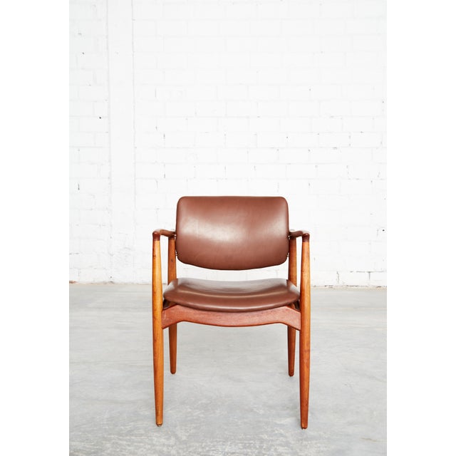 Mid-Century Modern Vintage Captain's Chair in Teak by Erik Buch for Ørum Møbler, 1960s For Sale - Image 3 of 18