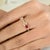 Ruby Red Heart Cut Ruby Diamond Toi Et Moi Ring for Valentine in 14k Gold Size 7 For Sale - Image 8 of 12