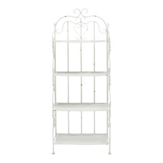Tyrique 4 Tier Shelf Unit - Antique White For Sale