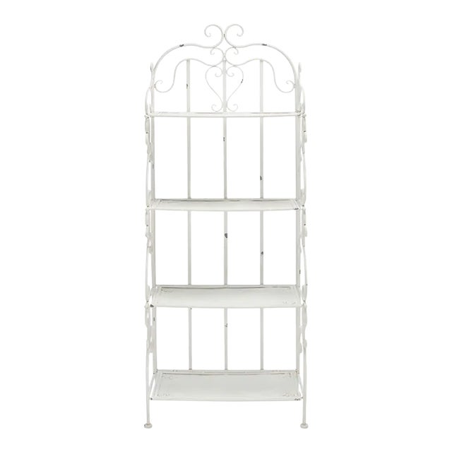Tyrique 4 Tier Shelf Unit - Antique White For Sale