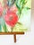 Boho Chic Poppies, Original Oil Painting on Canvas, Signed For Sale - Image 3 of 5
