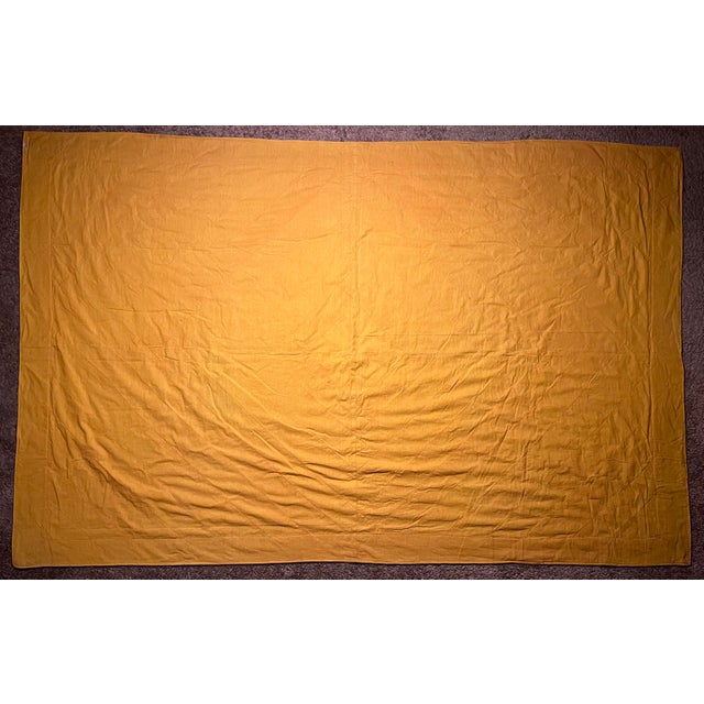 1960s Exquisite Ornate Vintage Indian Hand Embroidered Beaded Silk Bed Throw Tapestry For Sale - Image 5 of 7