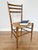 Mid-Century Modern Mid-Century Italian Modern Rush Seat Ladder-Back Chair in the Manner of Gio Ponti For Sale - Image 3 of 9