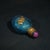 Fine Carved Peking Glass Snuff Bottle With Gilded Bat Relief, Chinese Vintage Collectible Snuff Bottle For Sale In Los Angeles - Image 6 of 9