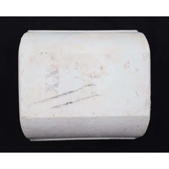 Reclaimed Square White Ceramic Flush Mount Toilet Paper Holder For Sale - Image 4 of 5