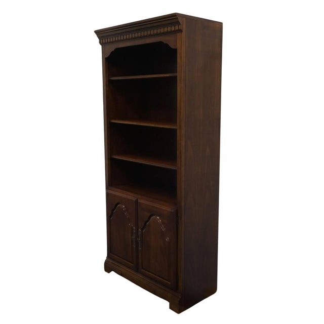 HOOKER FURNITURE Solid Cherry Traditional Style 34" Bookcase / Wall Unit 76-582 77.25" High 34" Wide 18" Deep We...