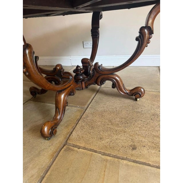 Antique Victorian Rosewood Centre Table, 1880s For Sale - Image 7 of 12