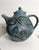 Contemporary Signed Butterfield Studio Pottery Teapot 4 Cups Blue Green Sgraffito Set For Sale - Image 3 of 10