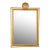 Friedman Brothers Decorative Arts Draper Era Style Gold Mirror Shell Motif For Sale