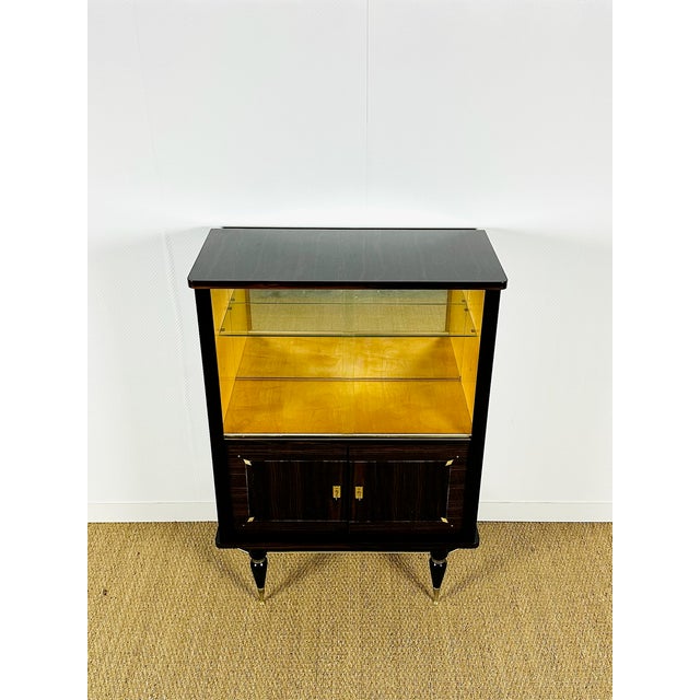 Art Deco Display Case in Macassar Ebony, 1940 For Sale - Image 11 of 17