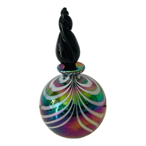 1960s Iridescent Murano Glass Perfume Bottle