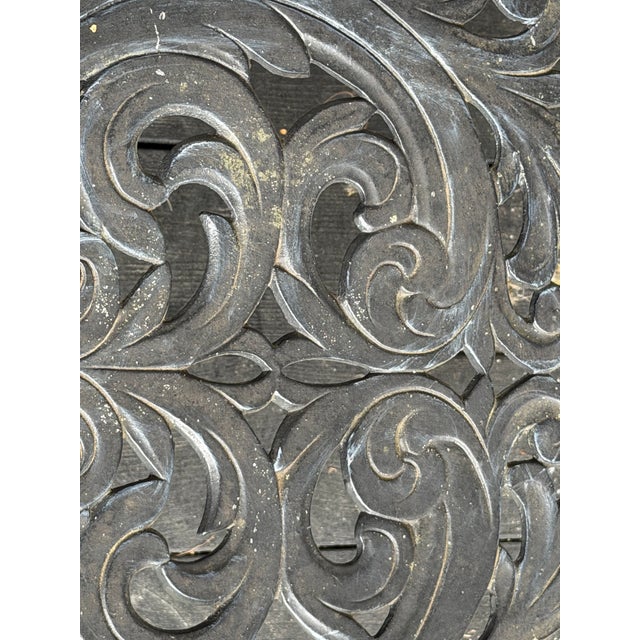 Metal Vintage Star and Dolphin Double Settee Arm Chair Table With Filigree a Set of 3 For Sale - Image 7 of 12