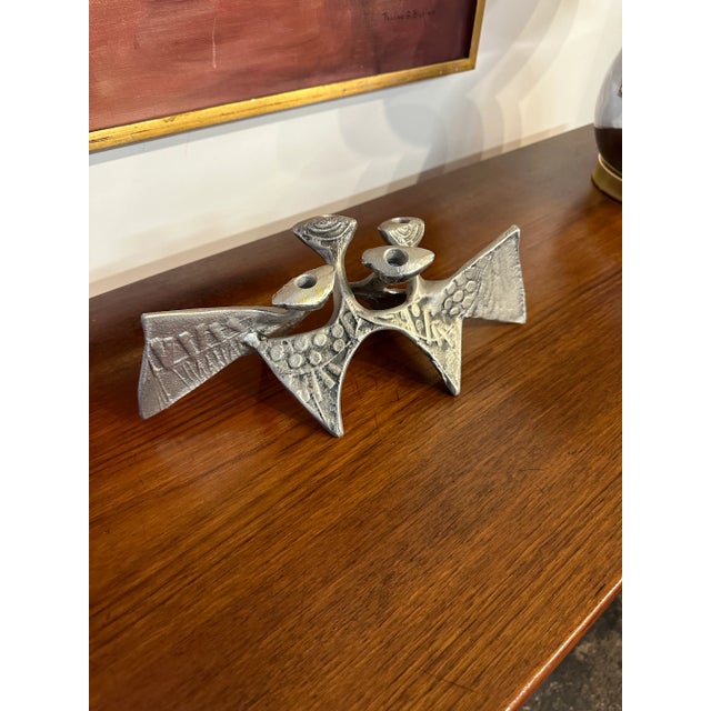Cast Aluminum decorative candle holder (holds up to 4) made by don drumm in Akron, Ohio.