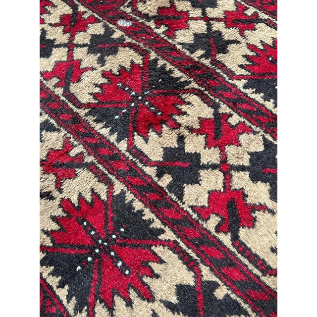 Vintage Turkmen Baluch Rug, 1950s For Sale - Image 13 of 16