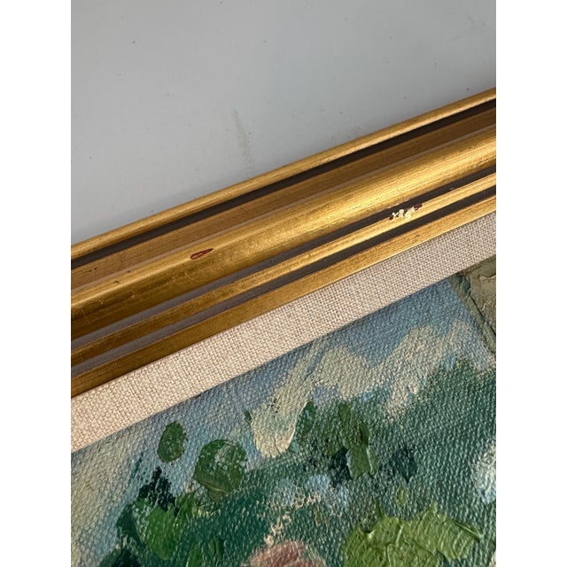 Late 20th Century Robert B. Harshe – The Road to Town Original Oil on Masonite For Sale In Phoenix - Image 6 of 8