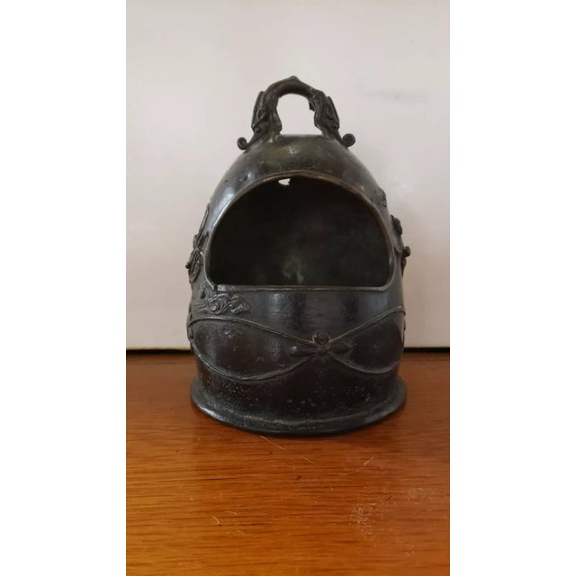 Mid to Late 19th Century Chinese Bronze Bell Shaped Chang‘e Motif Incense Censer For Sale - Image 4 of 8