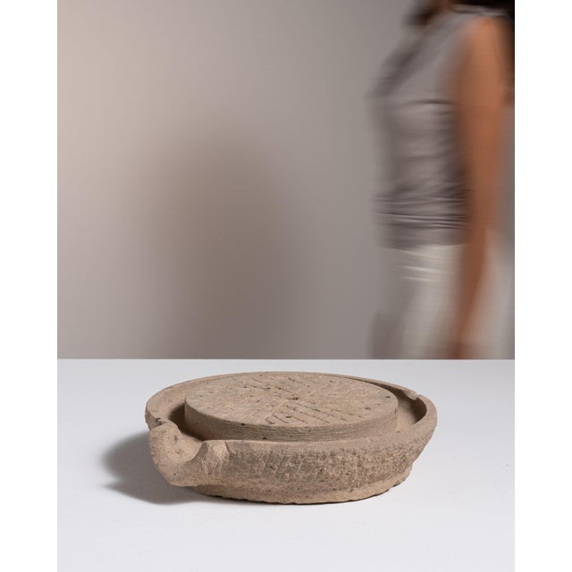 Tan 19th Century Tan Sandstone Pedestal For Sale - Image 8 of 15