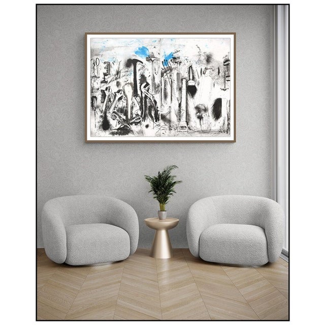 Message us to inquire about custom framing options! (Included for free with every purchase) The artwork here, "The Sky in...