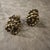 1960s Costume Jewelry Gilt Metal and Beads Italian Clip-on Earrings For Sale - Image 4 of 9