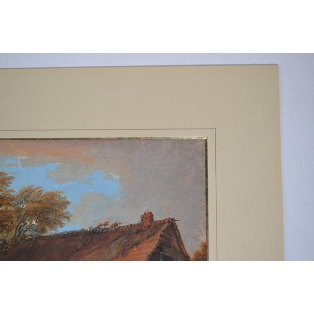 French School From the Beginning of the 19th Century "Pastoral in a Landscape at the Mill" Gouache For Sale - Image 4 of 12