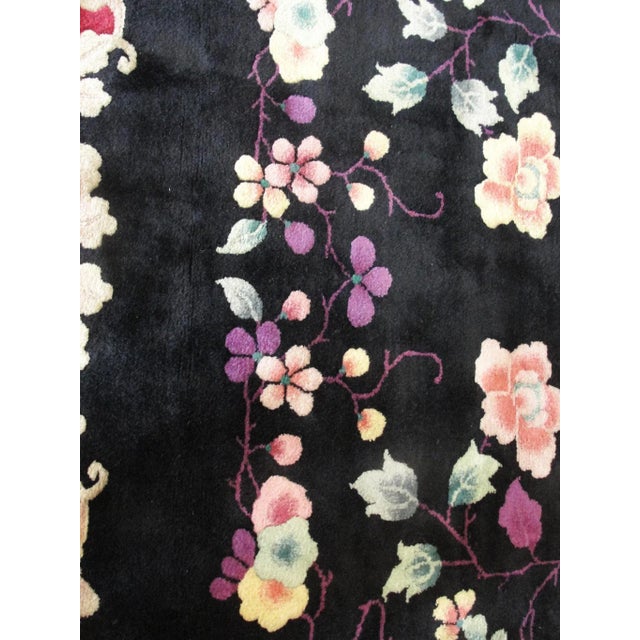 Antique Art Deco Chinese Rug For Sale - Image 9 of 10