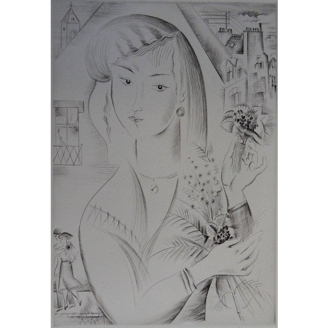 Mily Possoz, The Girl with the Bouquet, Engraving For Sale - Image 9 of 9