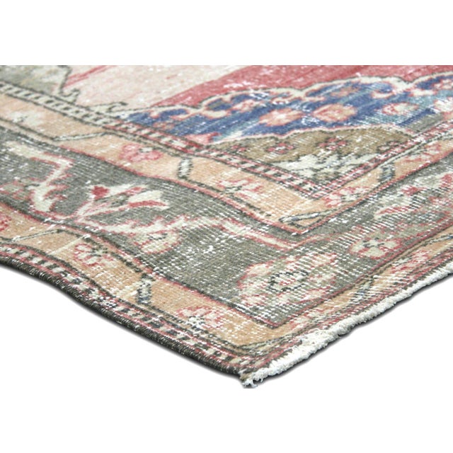 Traditional 1960s Turkish Oushak Rug For Sale - Image 3 of 6