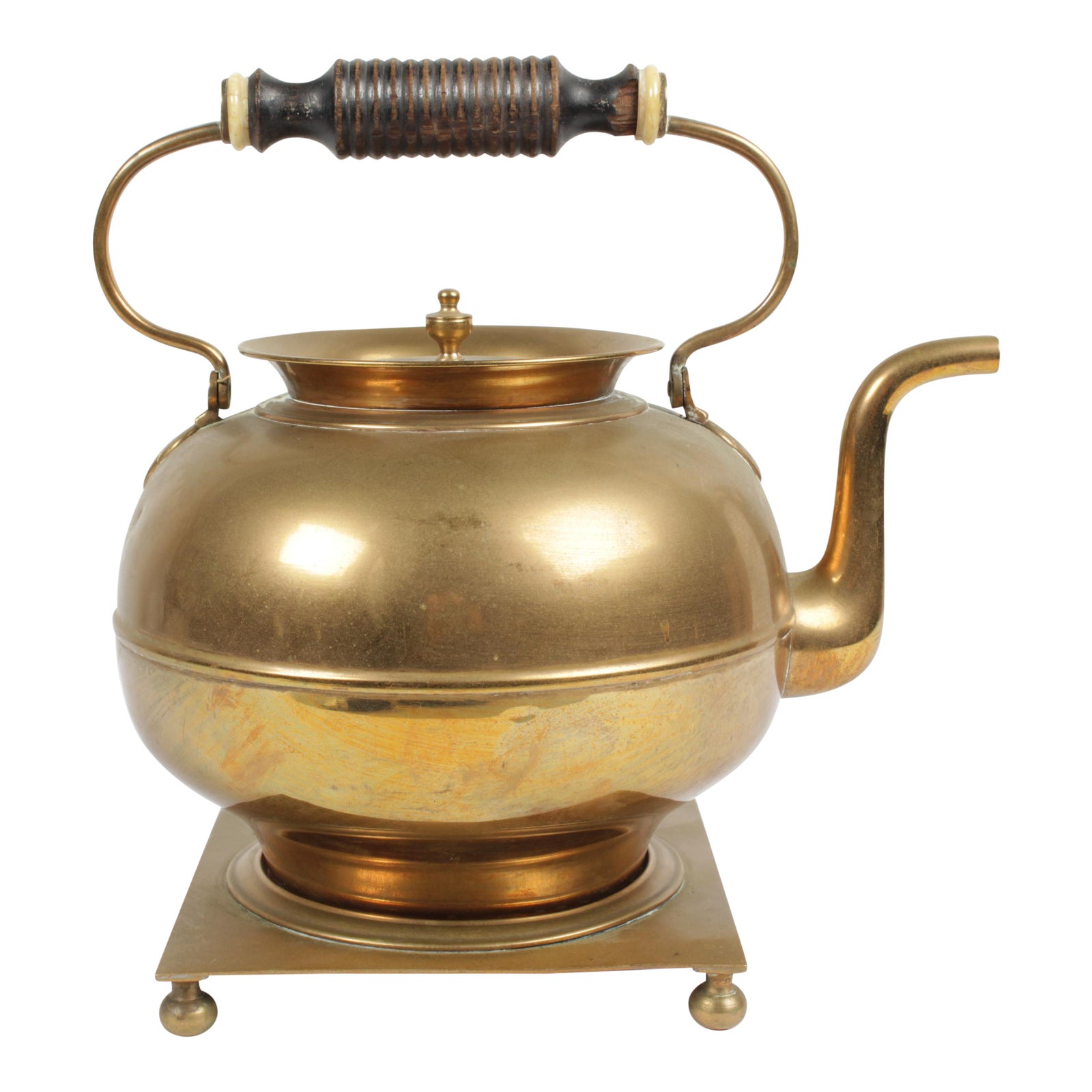 Brass Kettle On Stand Chairish