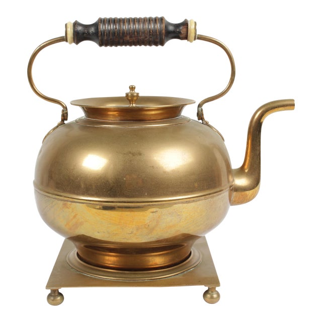 Brass Kettle On Stand Chairish